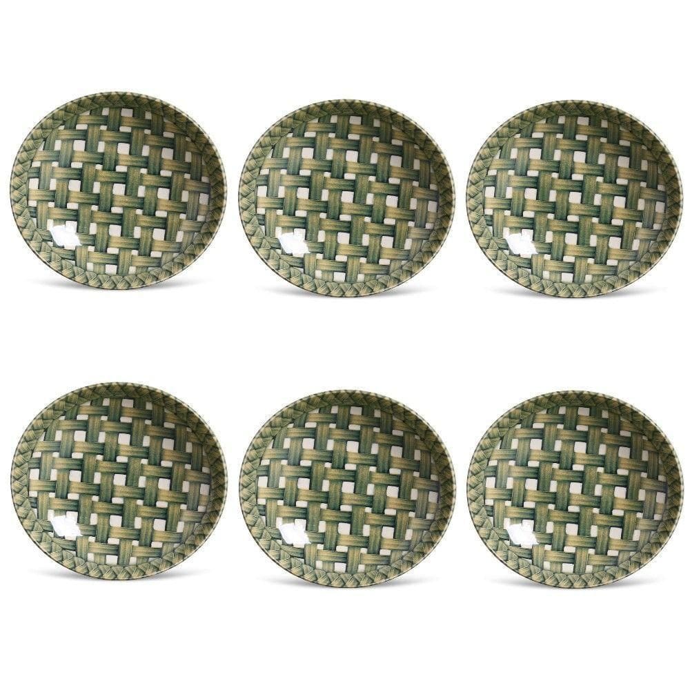 Conjunto De Pratos Fundos 06 Peças Coup Foliage Porto Brasil