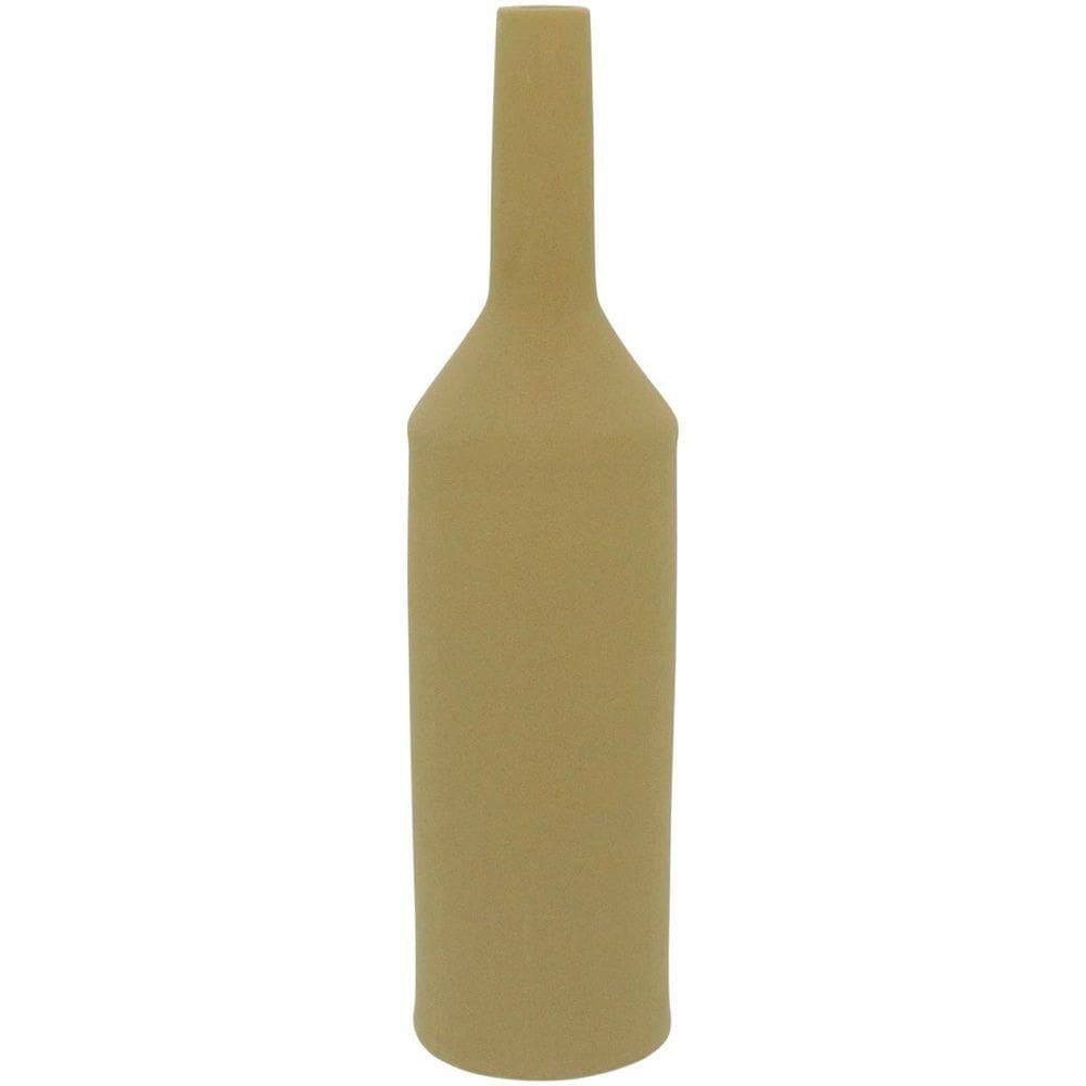 Emma Garrafa Decorativa 37X9X9Cm Cerâmica Amarelo