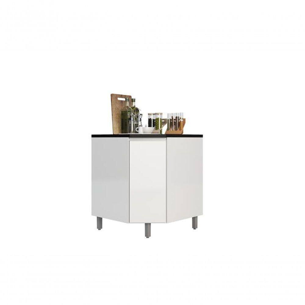 Balcão Canto Factual Branco - Fdecor