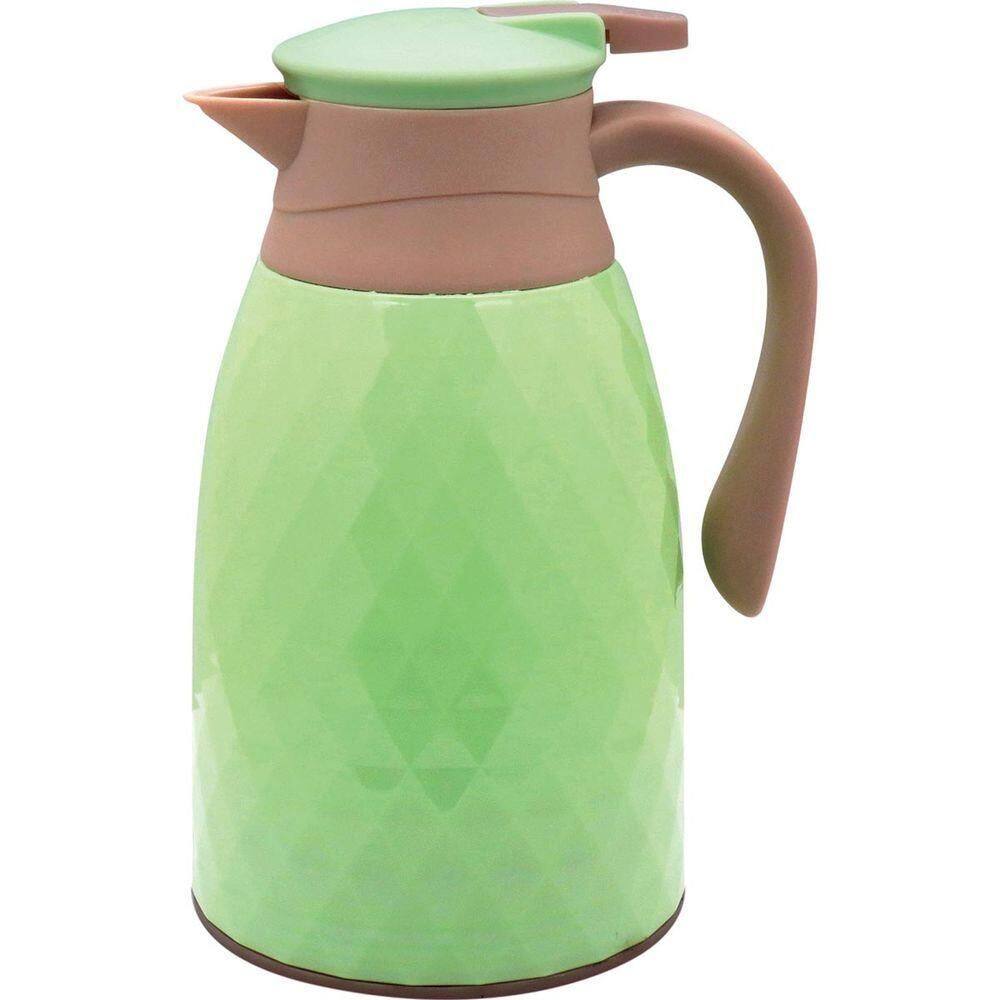 Khenze Garrafa Térmica 25X17X14Cm 1L Plástico Verde Ampola Vidro