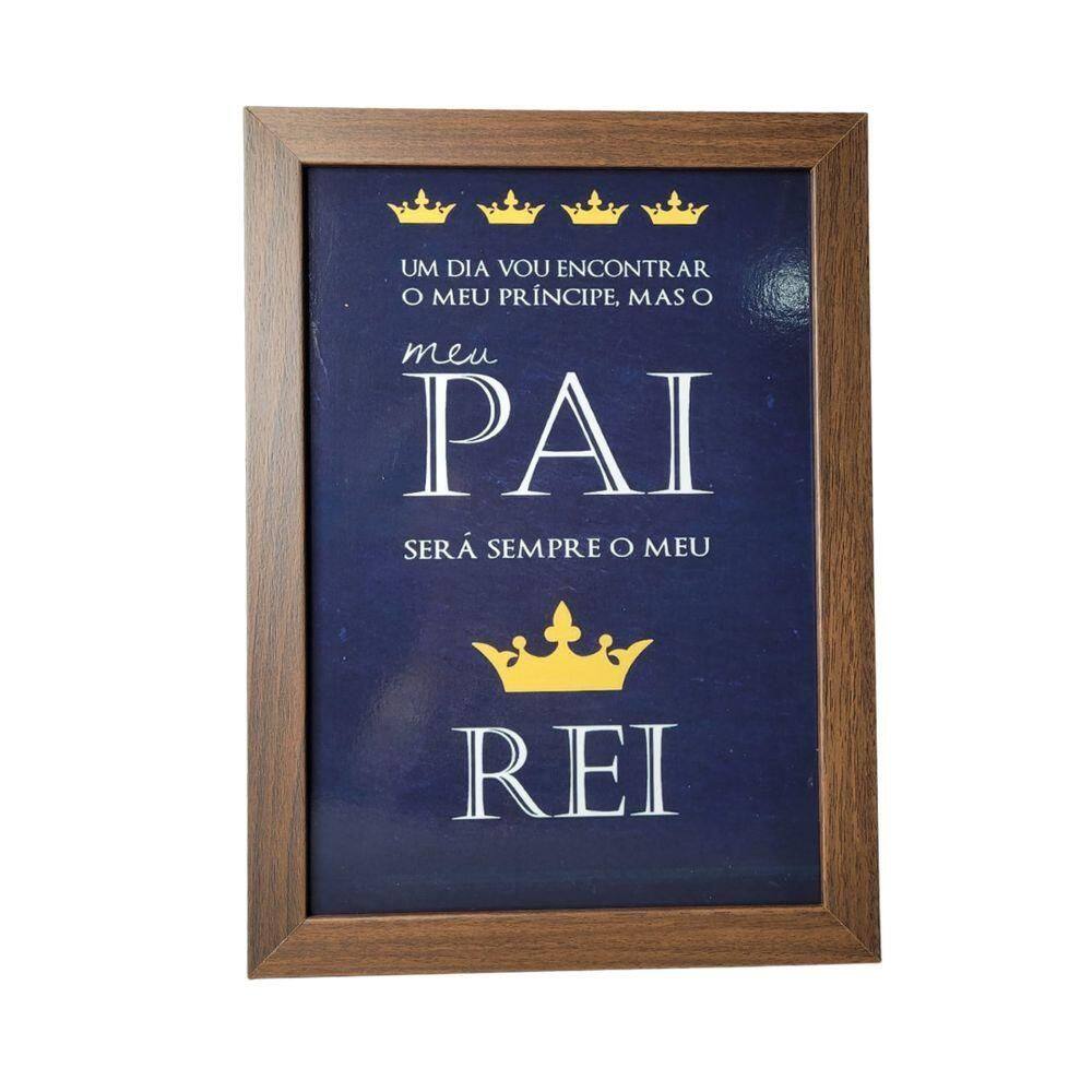 Quadro Decorativo Pai Em Mdf Para Quarto/sala (33x24,5) Marrom - Quadro 2