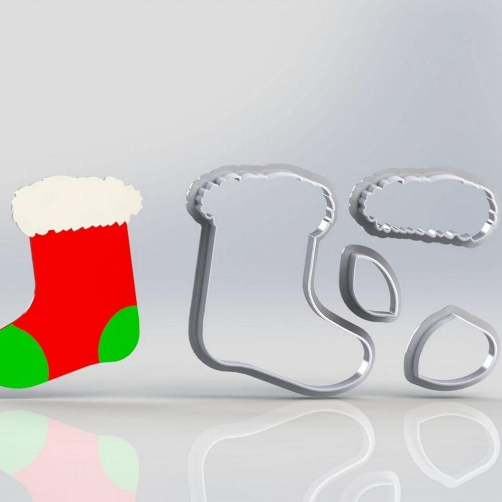 Cortador Natal Meia Modular Tamanho 7cm