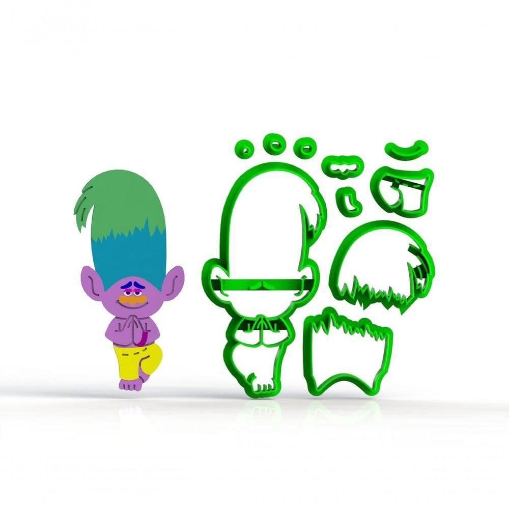 Cortador Trolls - Creek Diamante Modular Tamanho 8 Cm