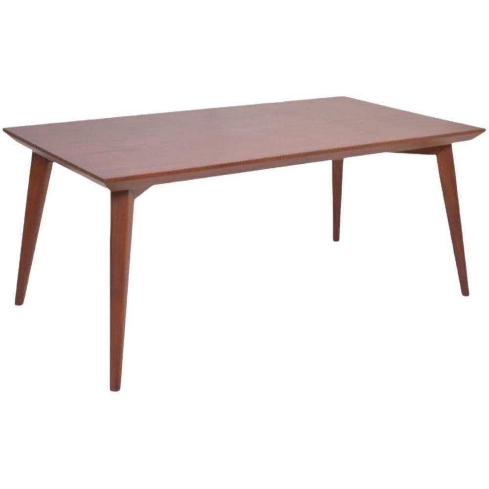 Mesa Elegance Em Madeira Maciça 180x100 Castanho
