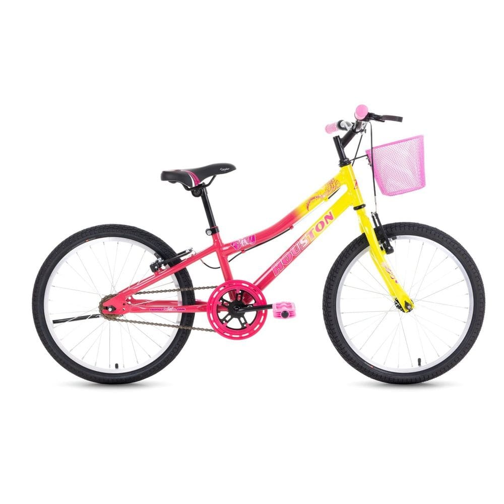 Bicicleta Bixy Aro-20 Amarelo/Rosa