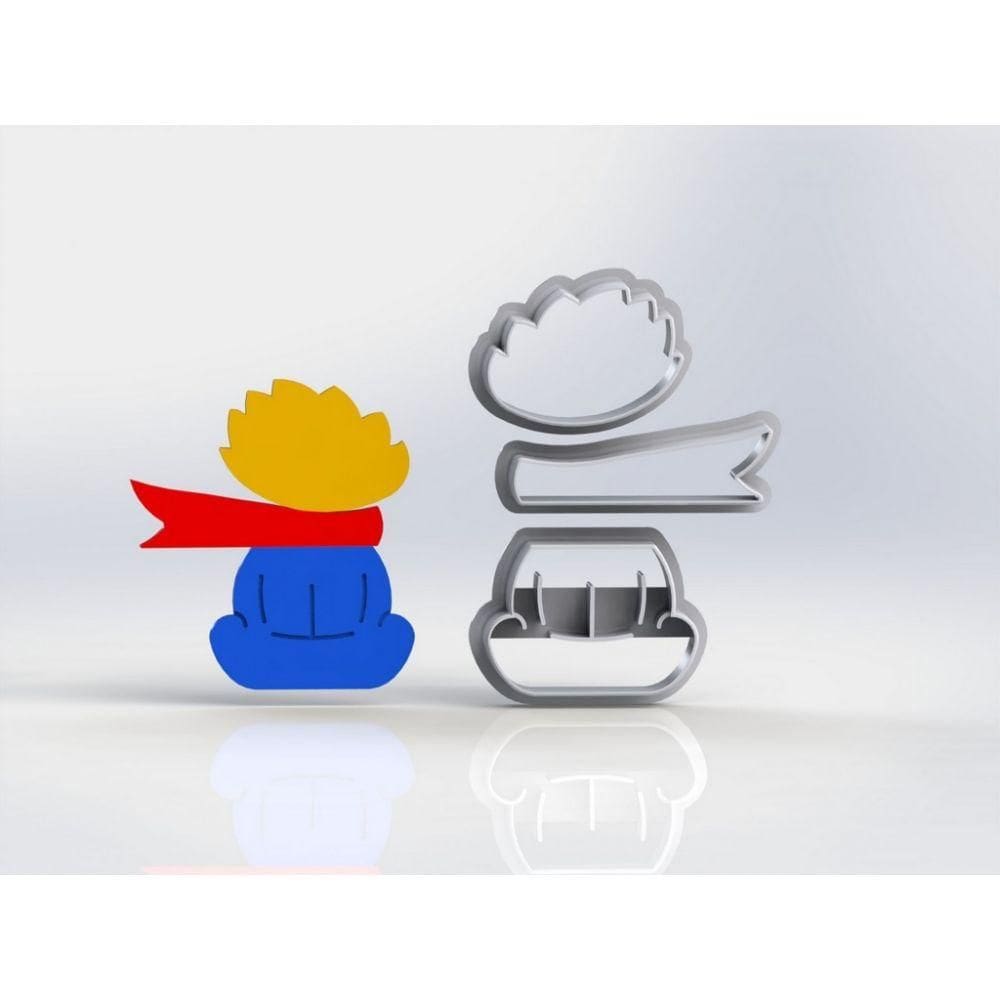 Cortador Pequeno Principe de Costas Modular Tamanho 5cm