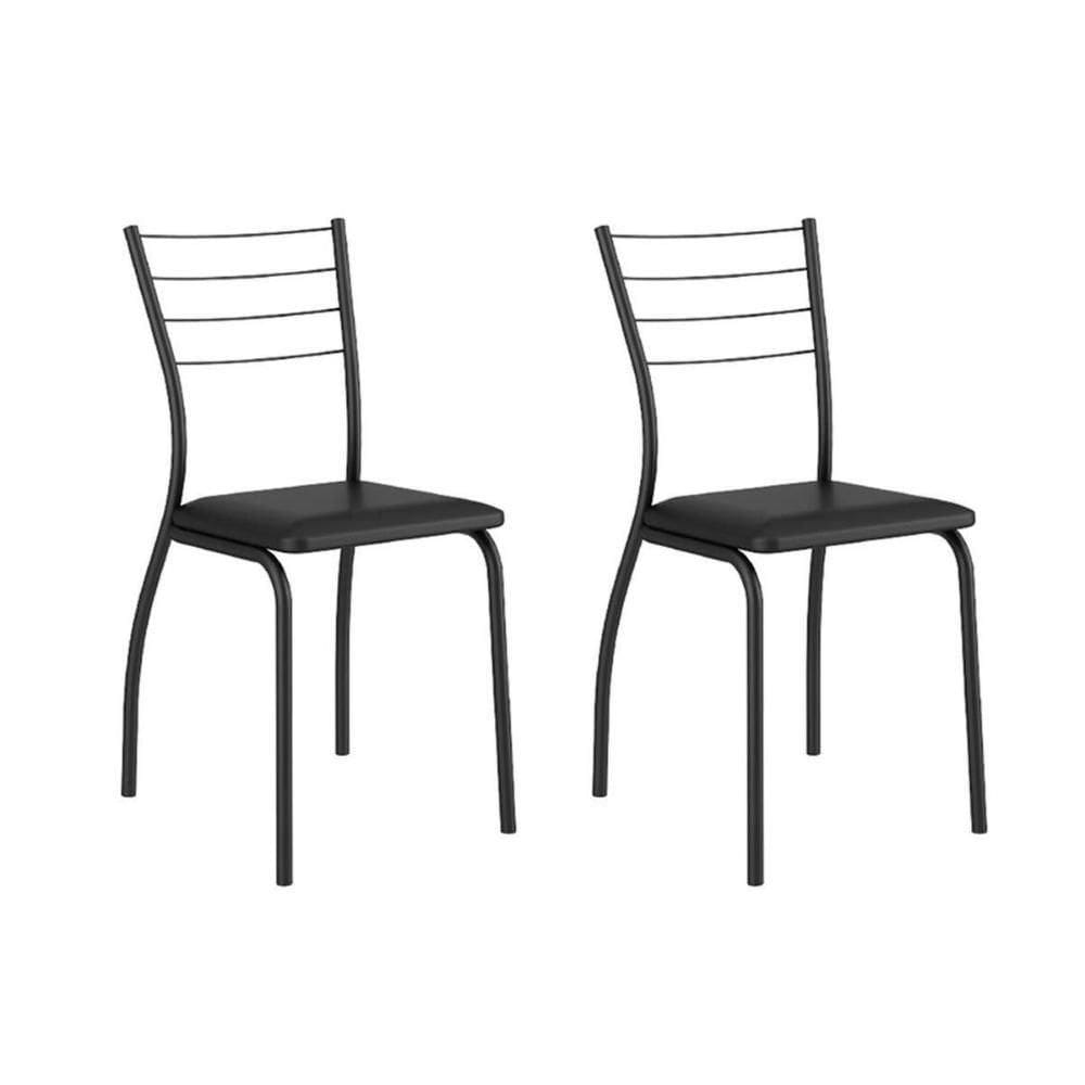 Cadeira 1700 Kit Preto Courano Preto