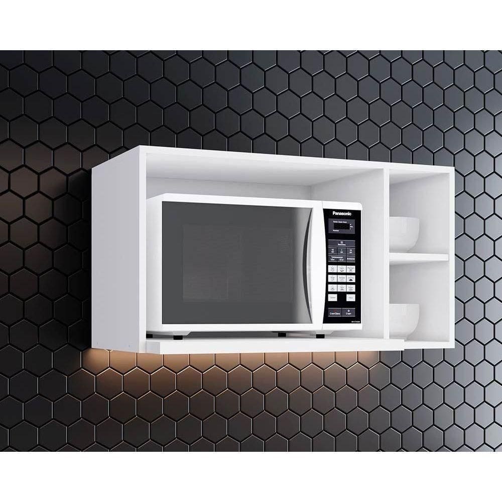 Módulo Cozinha Henn Americana Armário P- Micro-ondas Branco
