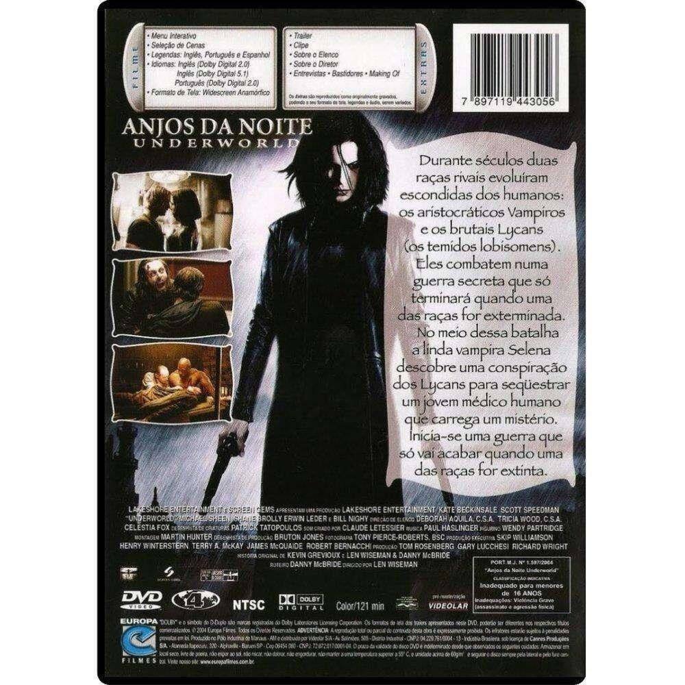 Dvd Anjos Da Noite - Underworld | Extra