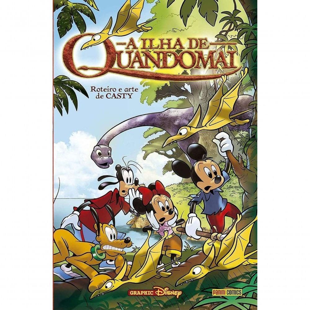 Livro Mickey A Ilha De Quandomai Capa Dura