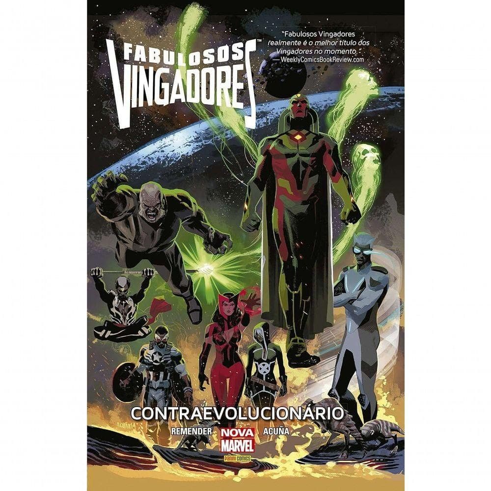 Livro Fabulosos Vingadores Contraevolucionário Capa Dura