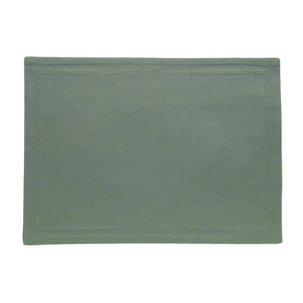 Jogo Americano Ponto Ajour Algodão Verde Escuro 45x33cm