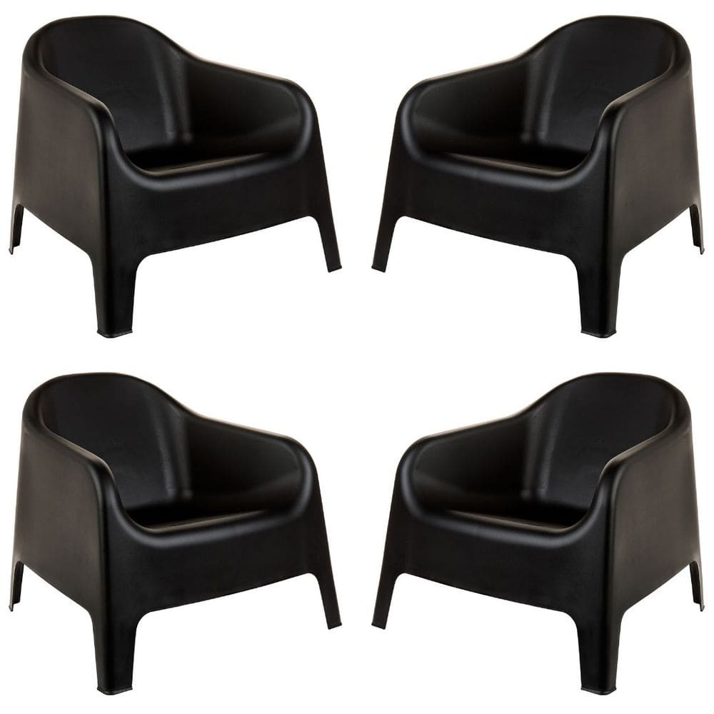 Kit 4 Poltronas Skarpo Jardim Área Externa