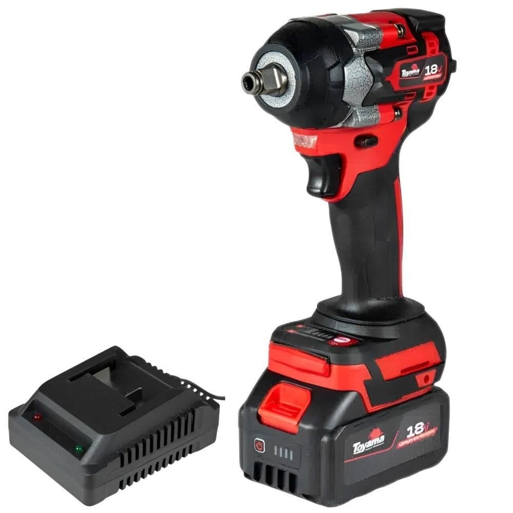 Chave de Impacto 1/2 POL com Bateria 18V e Carregador Bivolt TOYAMA