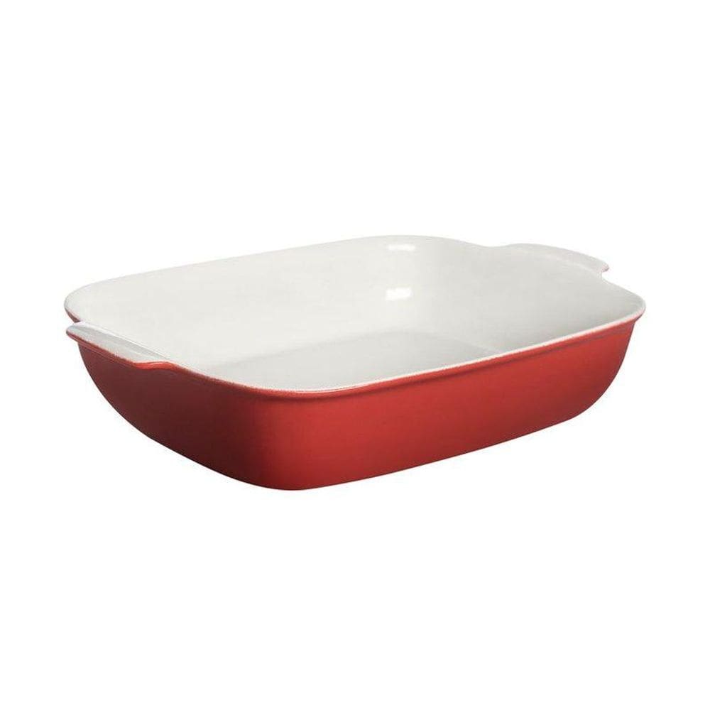 Assadeira Refrataria New Lina 2 L 30X21 Cm Mde Home Style:Vermelho