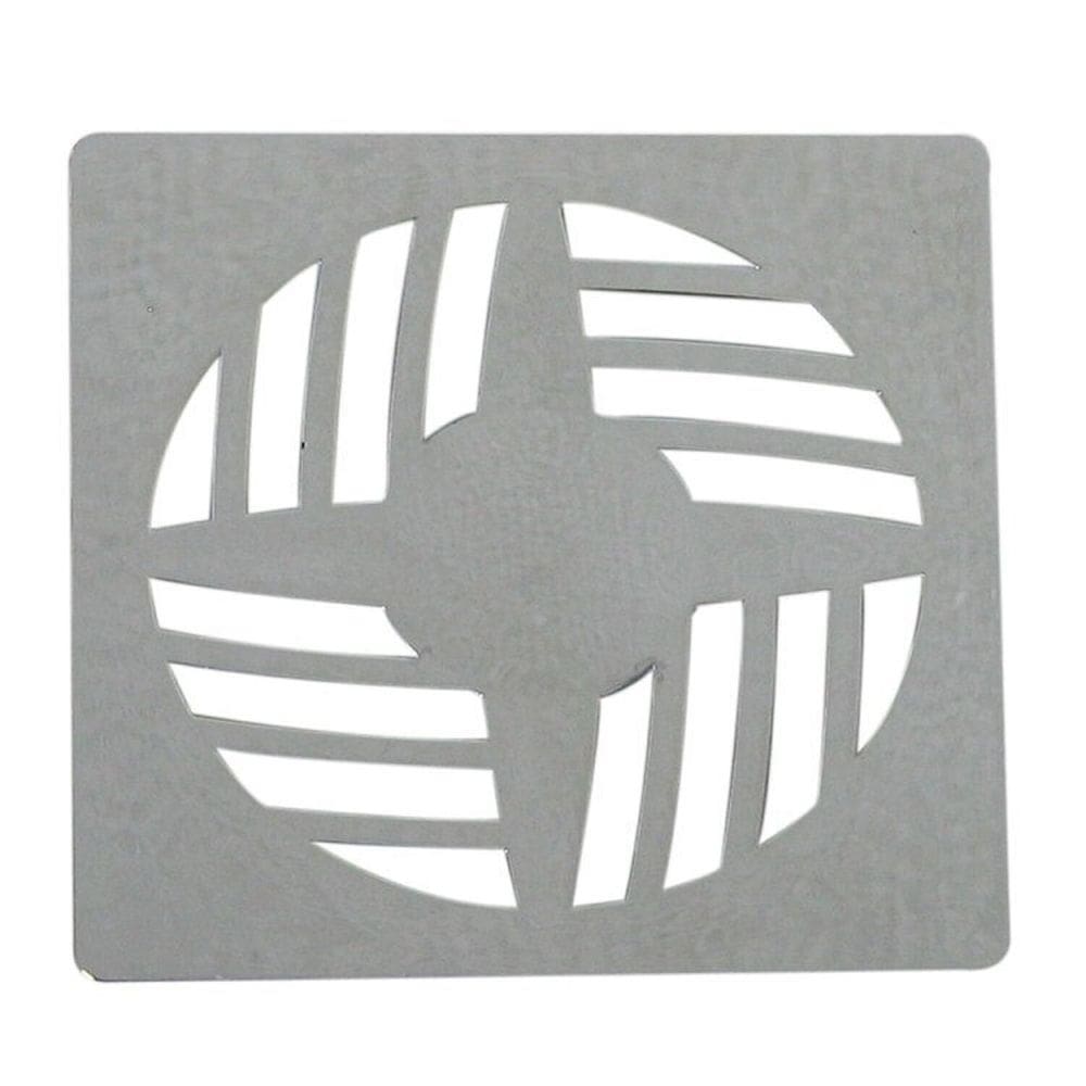 Kit 5 Grelha Quadrada 9,4 x 9,4cm em ABS Cromado