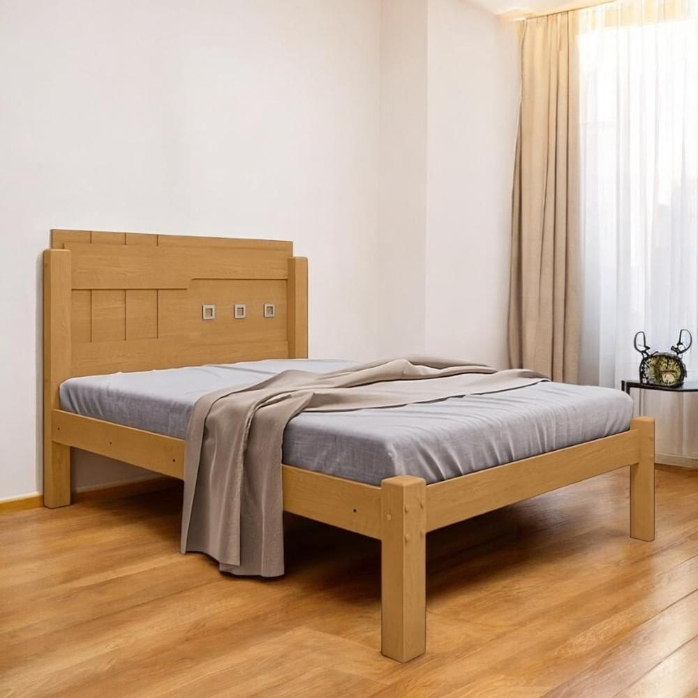 Cama Casal com Detalhe em Cabeceira Letícia Naturalle