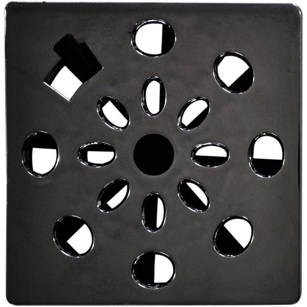 Kit com 5 Grelha Quadrada 9,4 x 9,4cm com Anti-Inseto em ABS Astra Cromado