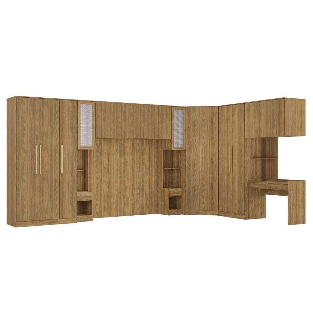 Quarto Modular Kappesberg Adapt Nogueira 12 Peças