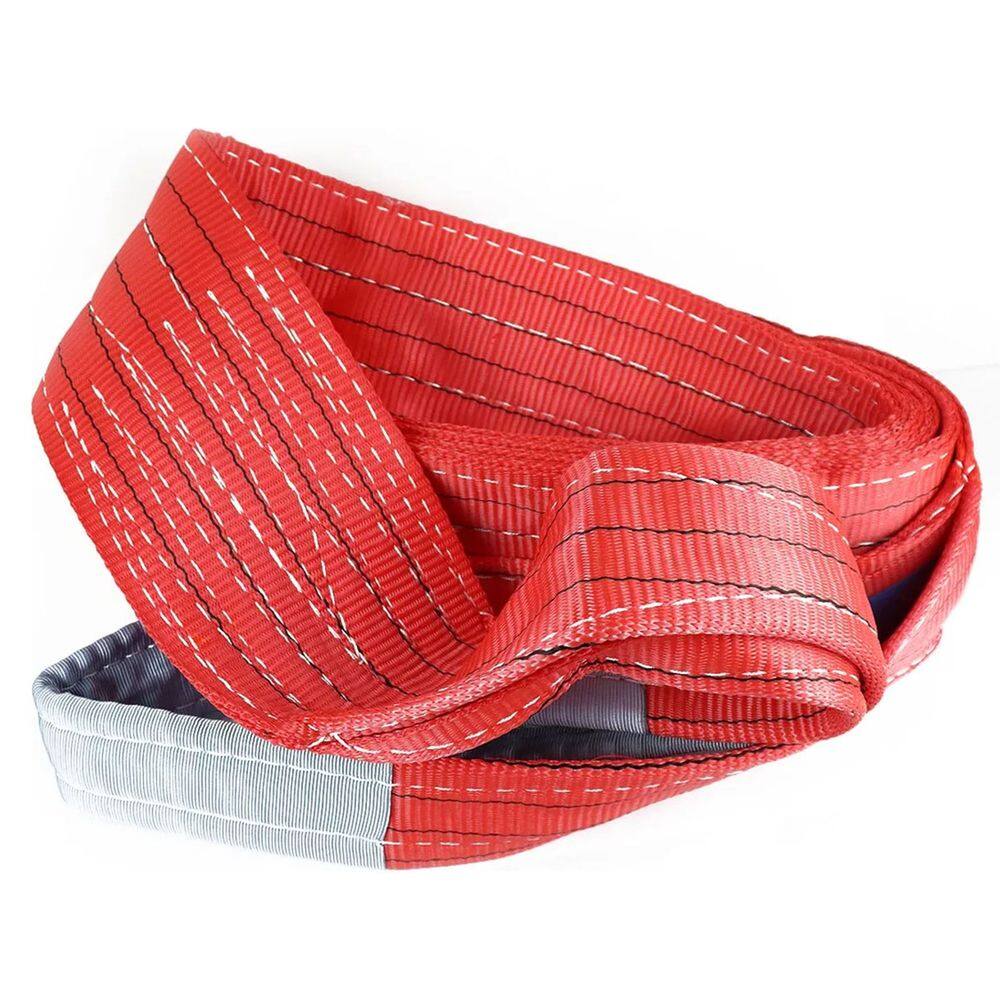 Cinta Elevaçao Carga 5 Toneladas Reforçada 8 Metros Resistente Guindaste Guincho Reboque Transporte Pesado