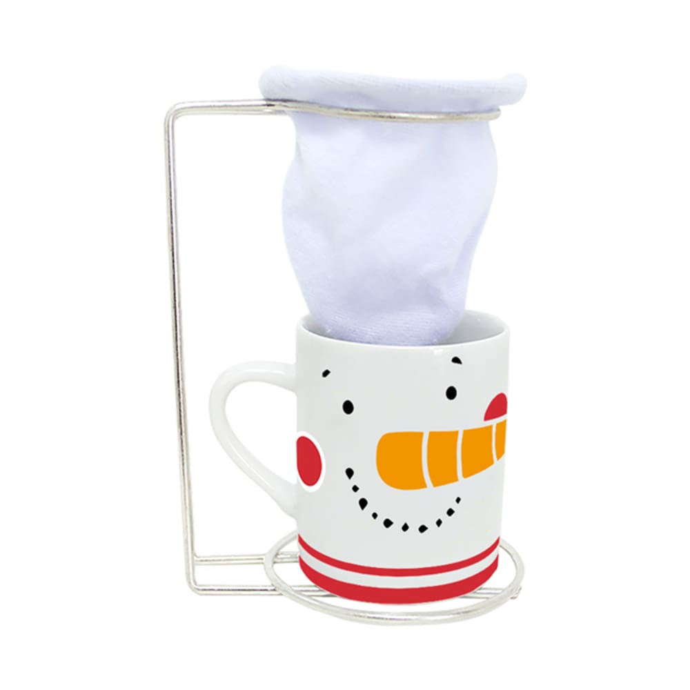 Caneca De Porcelana com Coador Cake - Natal Mágico