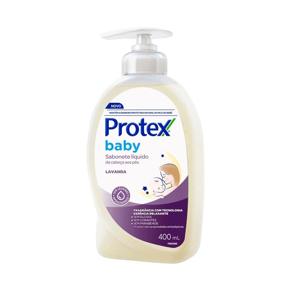 Sabonete Líquido Protex Baby da Cabeça aos Pés Lavanda 400ml