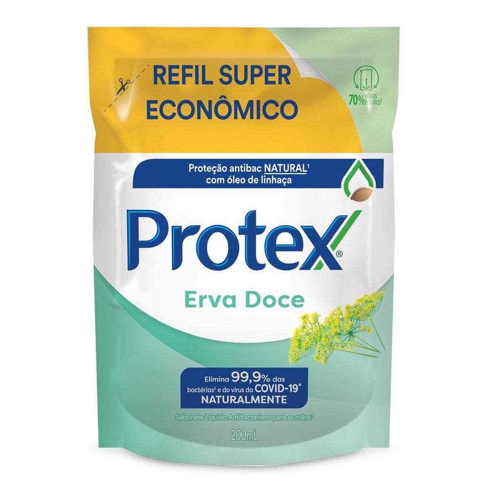 Sabonete Líquido Protex Erva-Doce Refil com 200ml