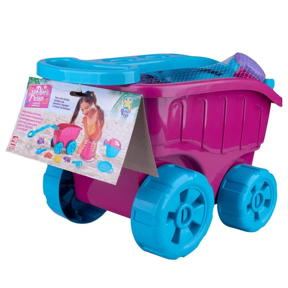 Carriola Diver Praia Rosa Divertoys 8285