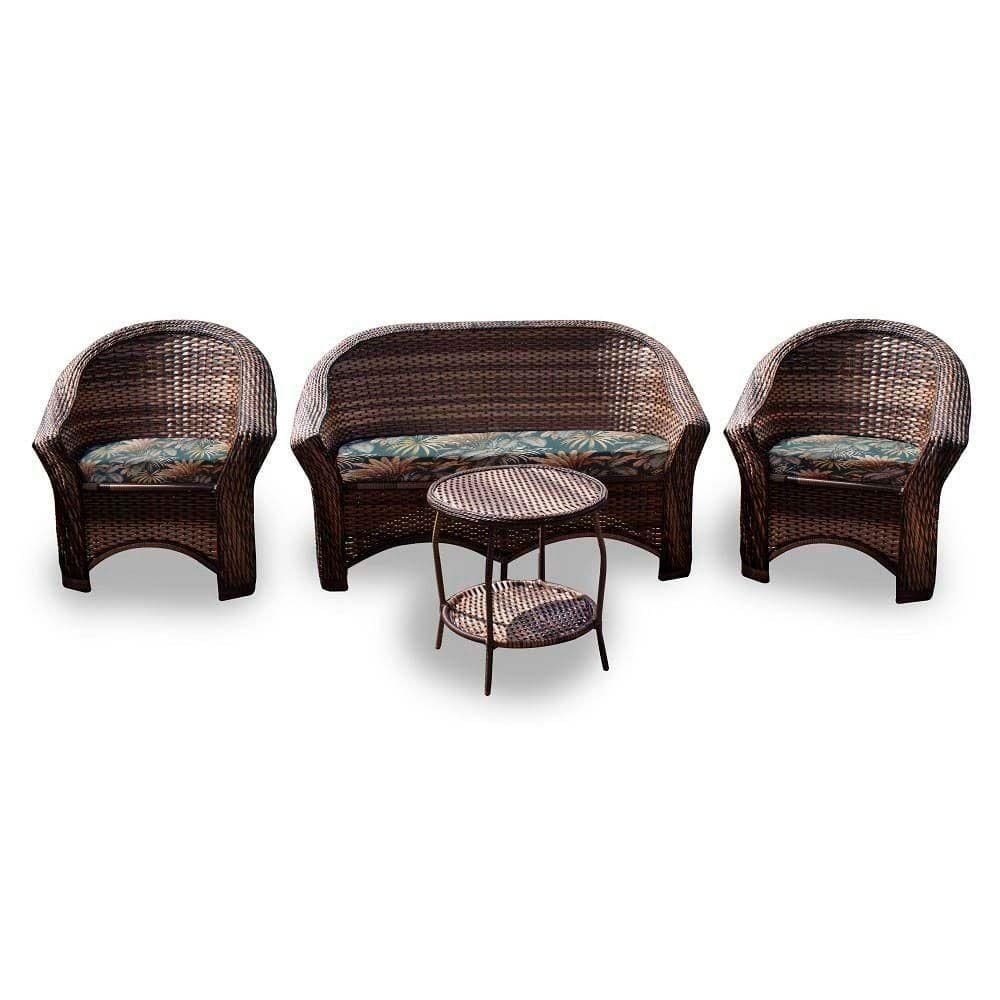 Conjunto De Sofá 1 Sofá + 2 Poltronas + 1 Mesa Centro