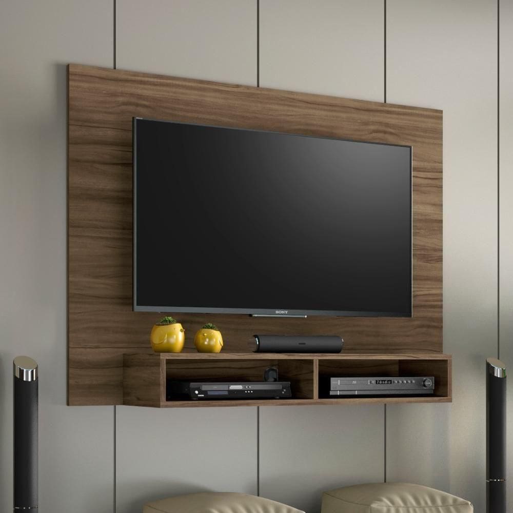 Painel Para Tv Até 49 Polegadas 2 Nichos Verona Notável Nogal