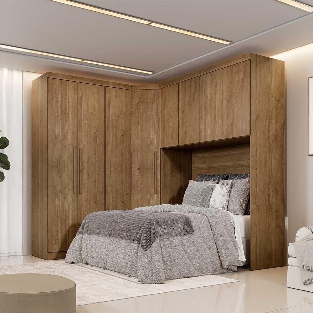 Guarda Roupa Modulado Safira 8 Portas Clic Móveis Cumaru
