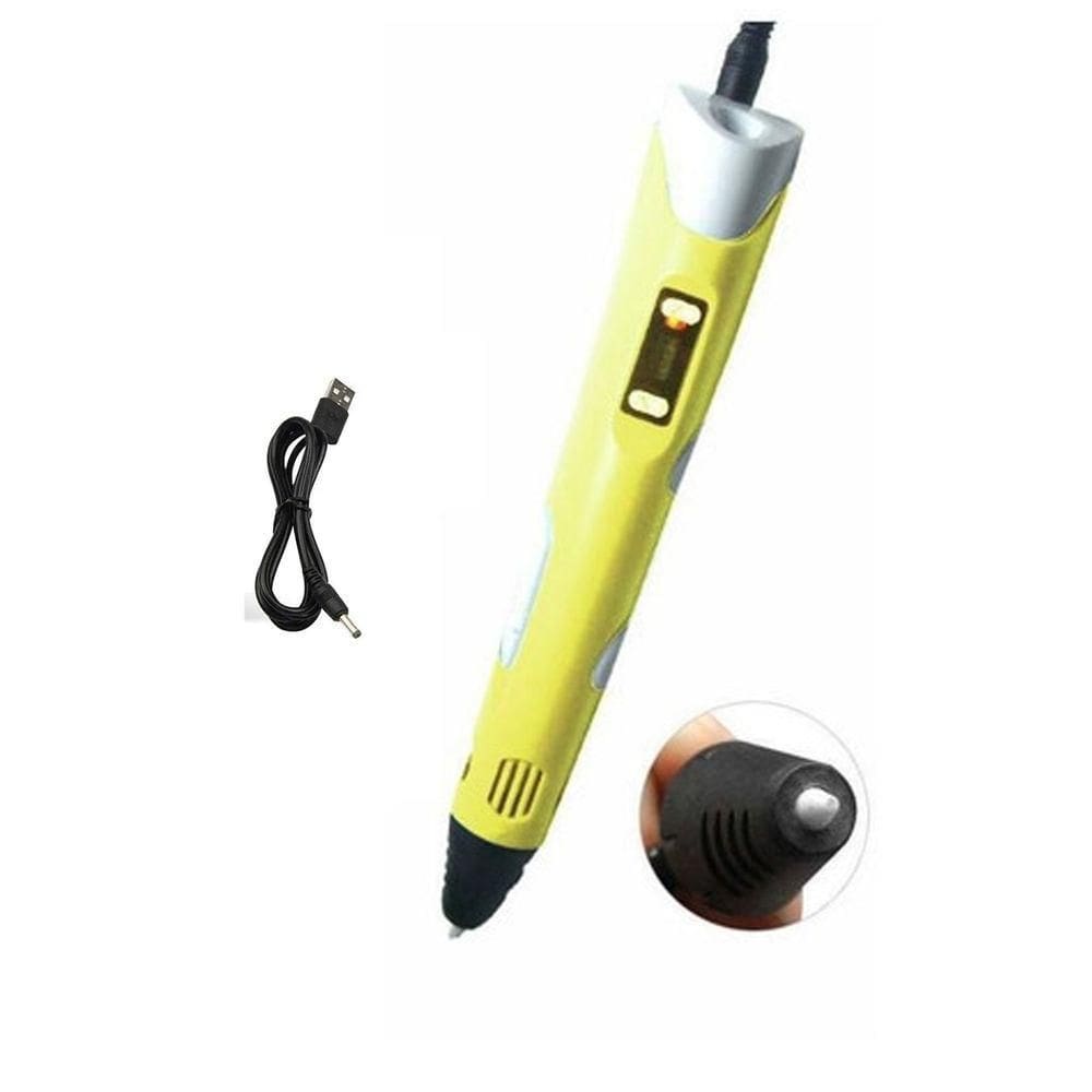 Caneta 3d Impressora Placa Lcd Filamentos Escultura Profissional Desenho Diversao