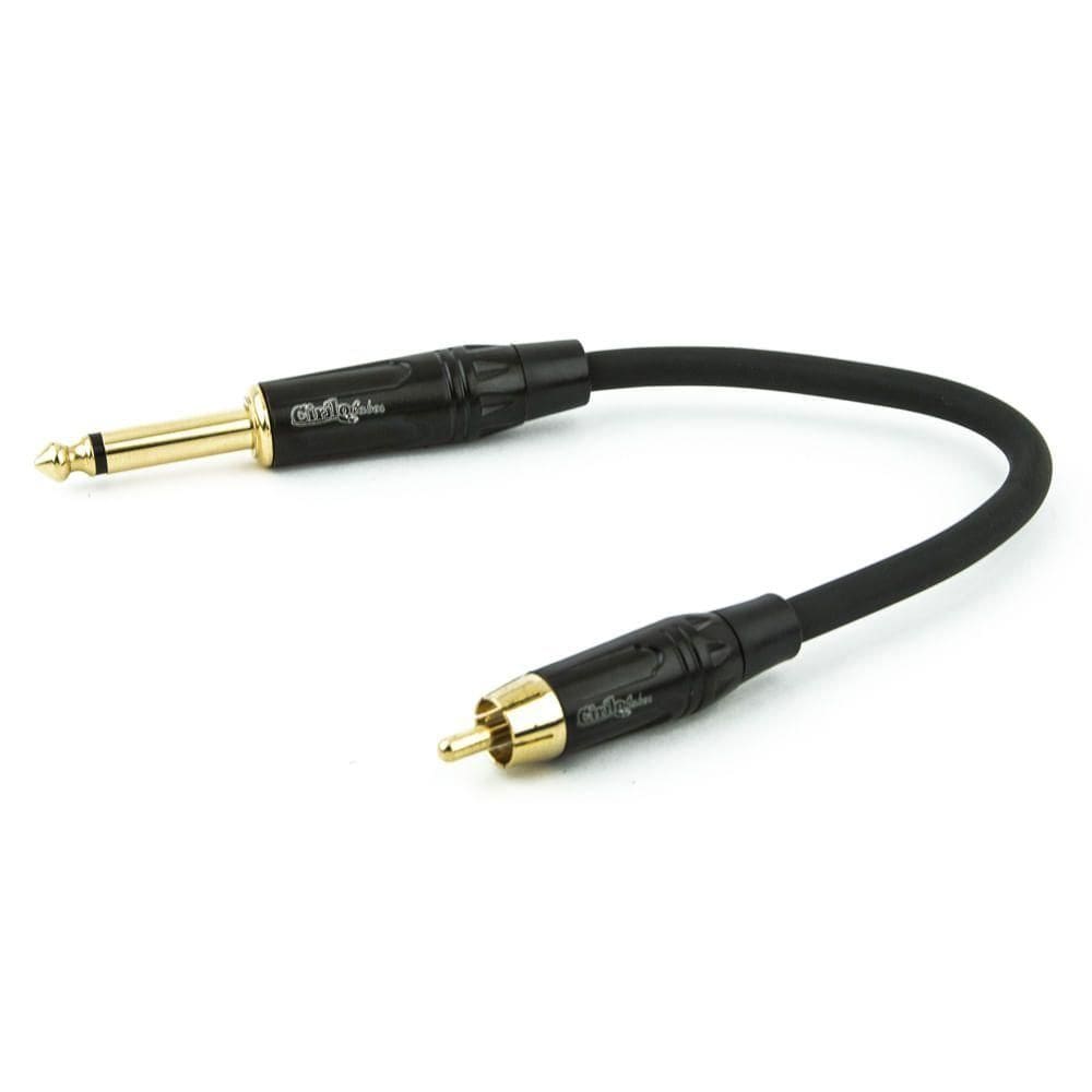 Cabo Adaptador Rca Para P10 Profissional Mono - 20 Cm
