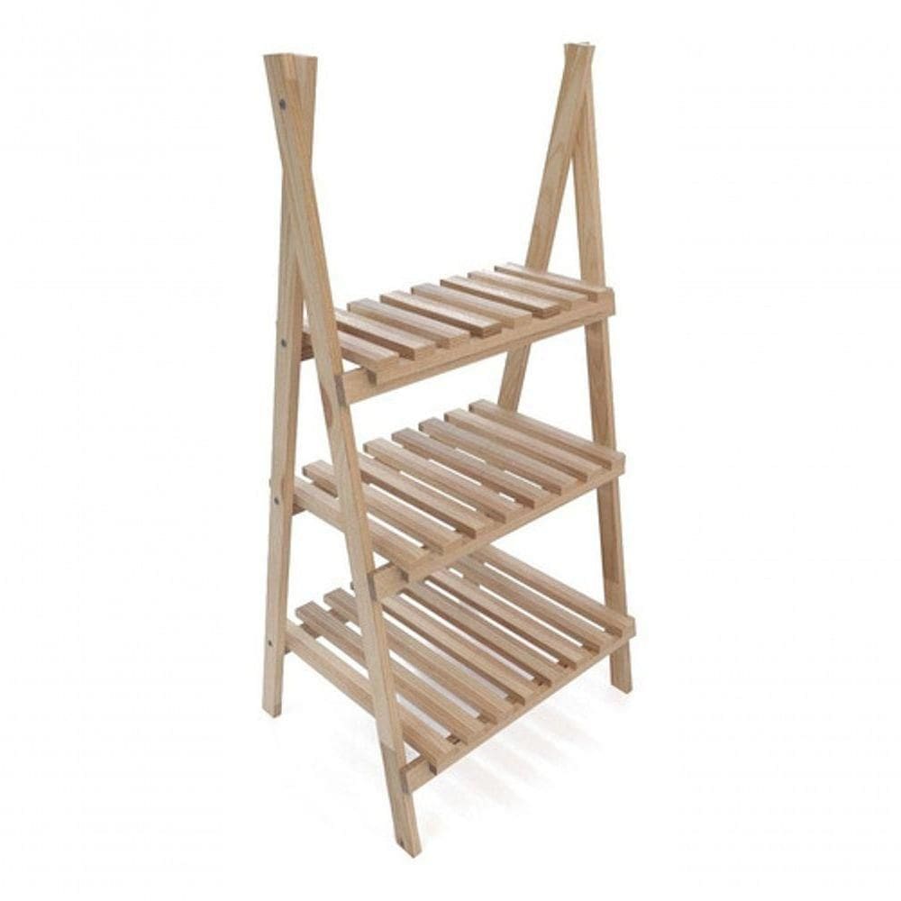 Organizador Pinus Treliça De Chão Livreiro 95X55Cm Sala De Estar