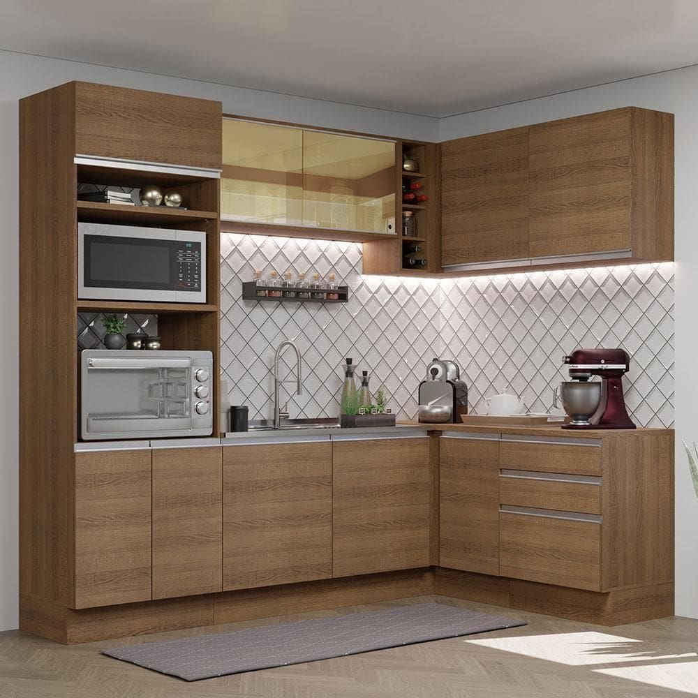 Cozinha Completa 399002 Com Armário E Balcão RusticRustic