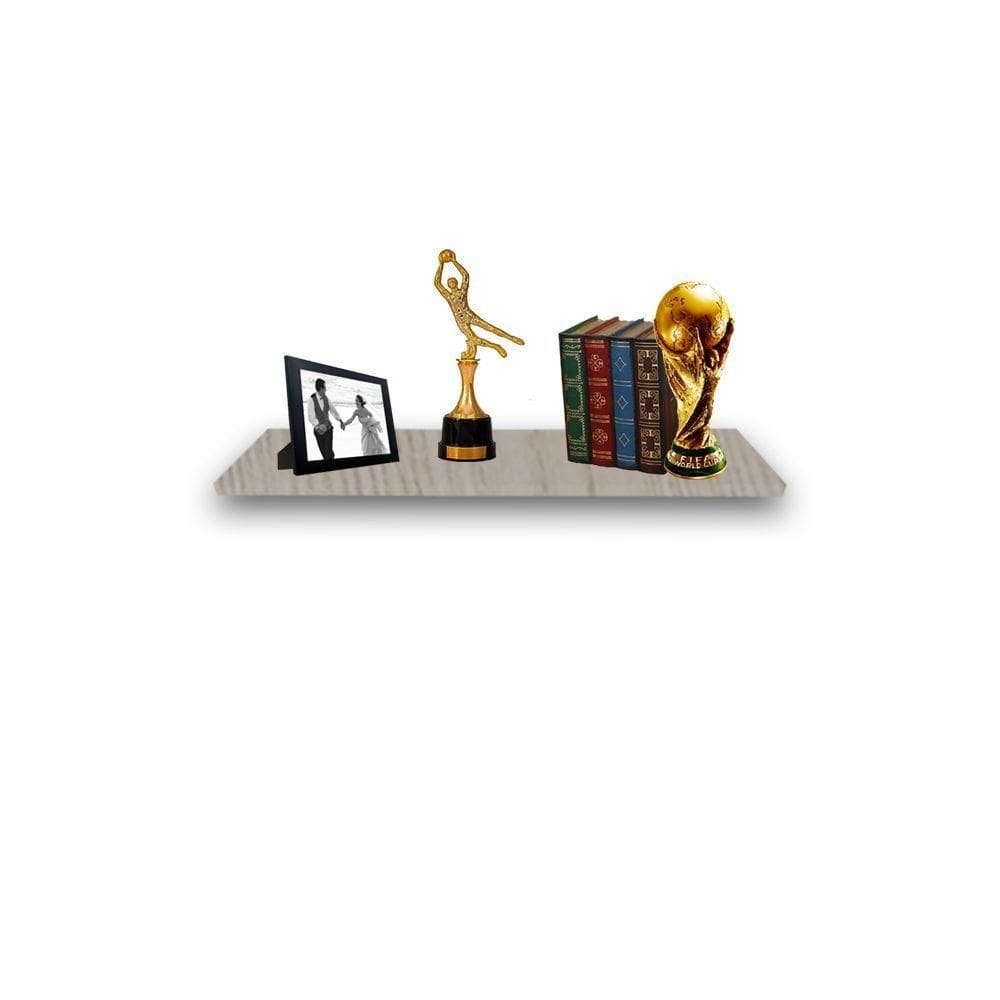 Prateleira Simples Madeirado 20X20 Cm Com Suporte Em Mdf
