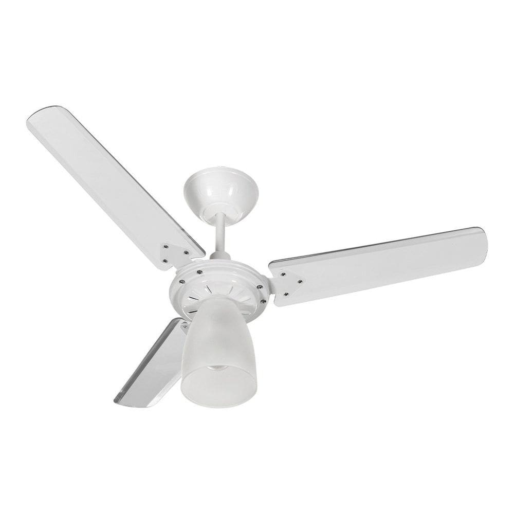 Ventilador Tramontana Stilo 3 Pás C.p.m. Br New - 220v Branco/Transparente