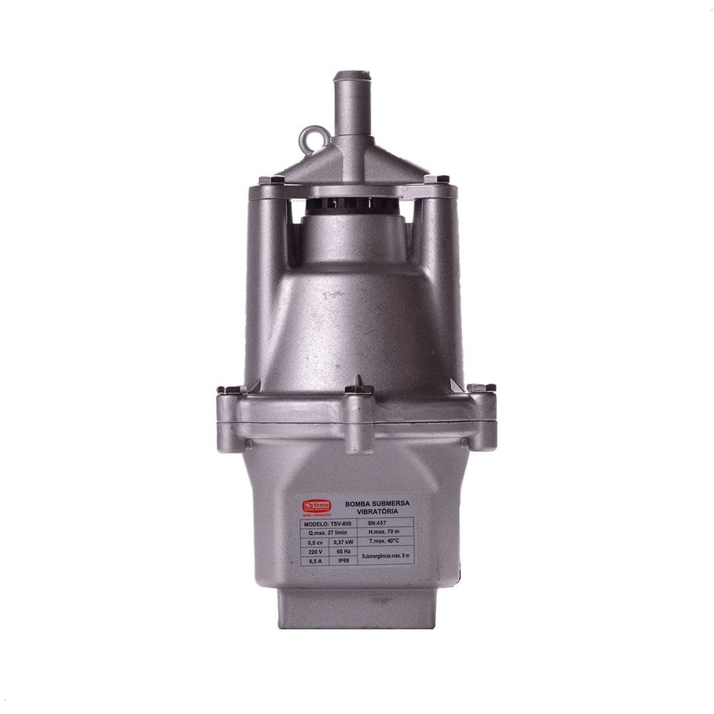 Bomba Submersa Vibratória Tsv-800 1/2 Cv Monofásico Motor Thebe Ip68 127v