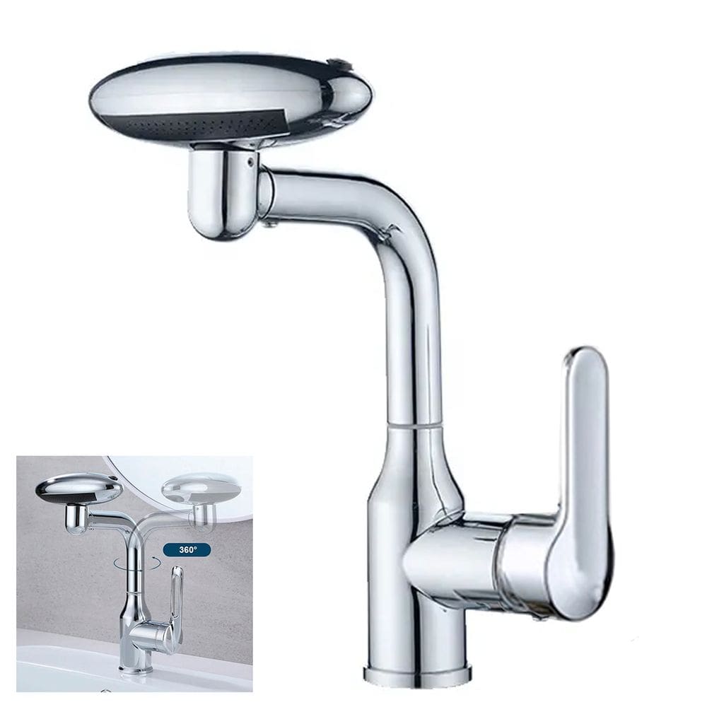 Torneira Monocomando Cozinha Agua Fria Quente Rotaçao 360 Graus Quatro Jatos de Agua Misturador Banheiro Bancada Mesa Moderno Luxo