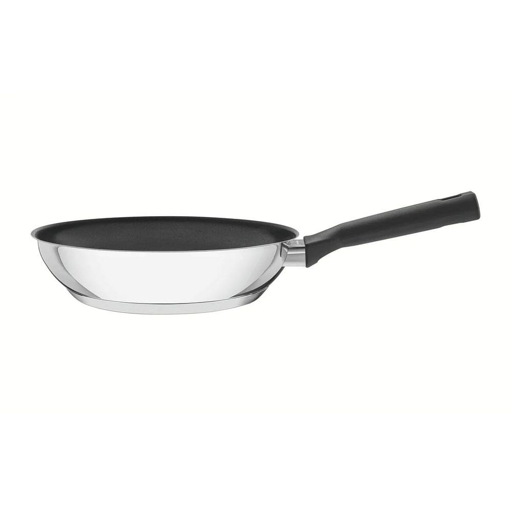 Frigideira Aço Inox Tramontina Brava 20cm Fundo Triplo 62195207 Antiaderente 1,3L Cabo Baquelite