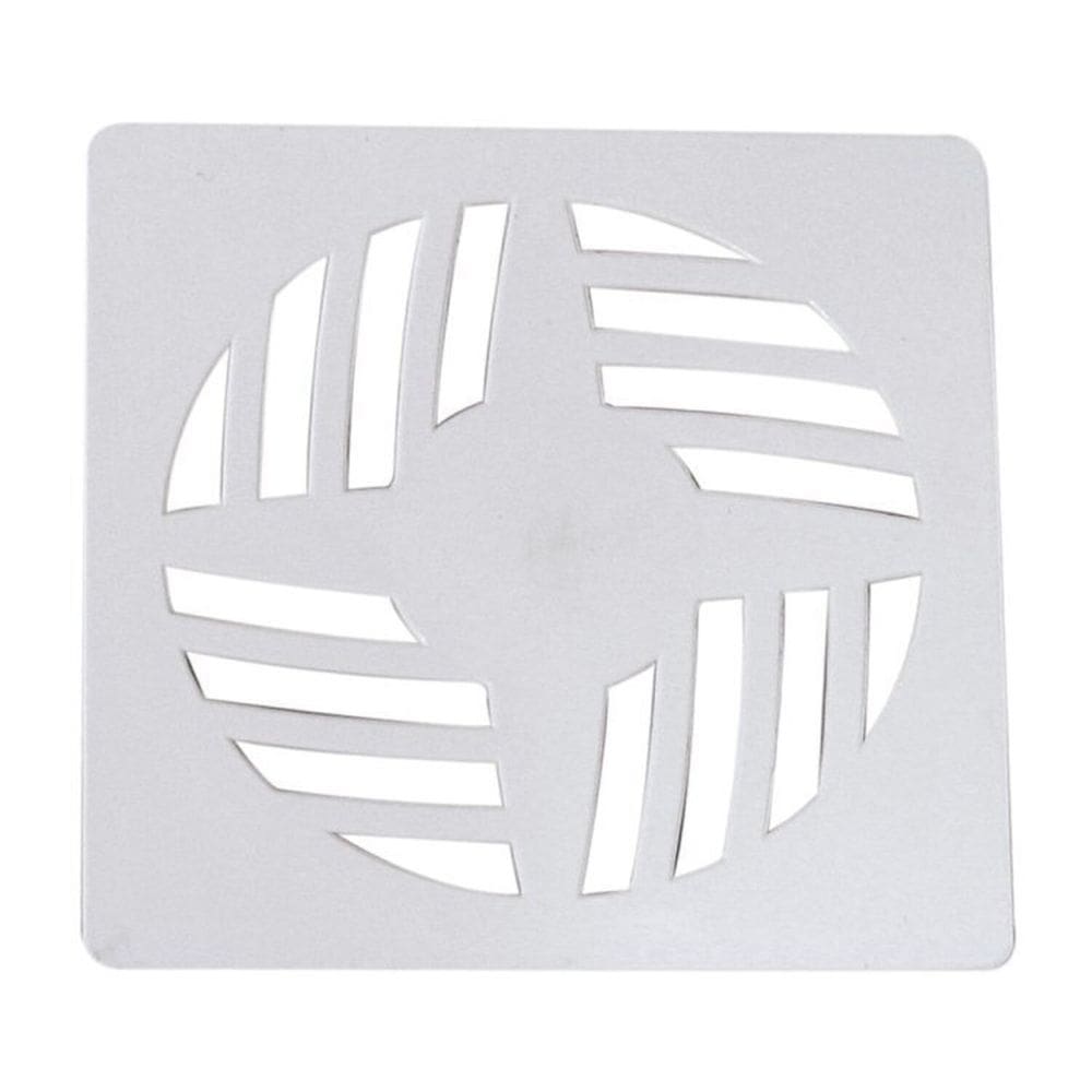 Kit com 5 Grelha Quadrada 15x15cm em PP Modelo II Branco