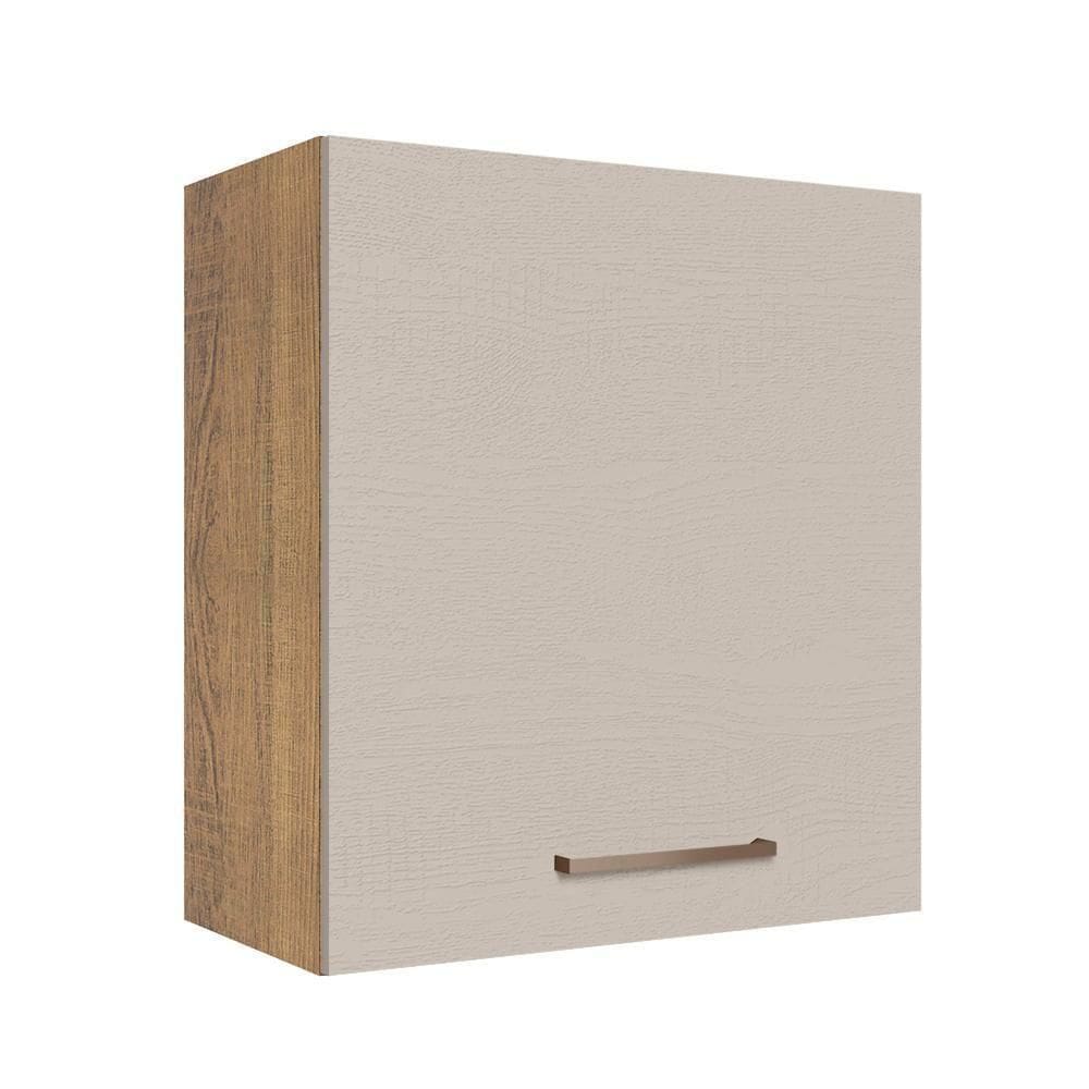 Armário Aéreo 60 Cm 1 Porta Agata Madesa Rustic/crema