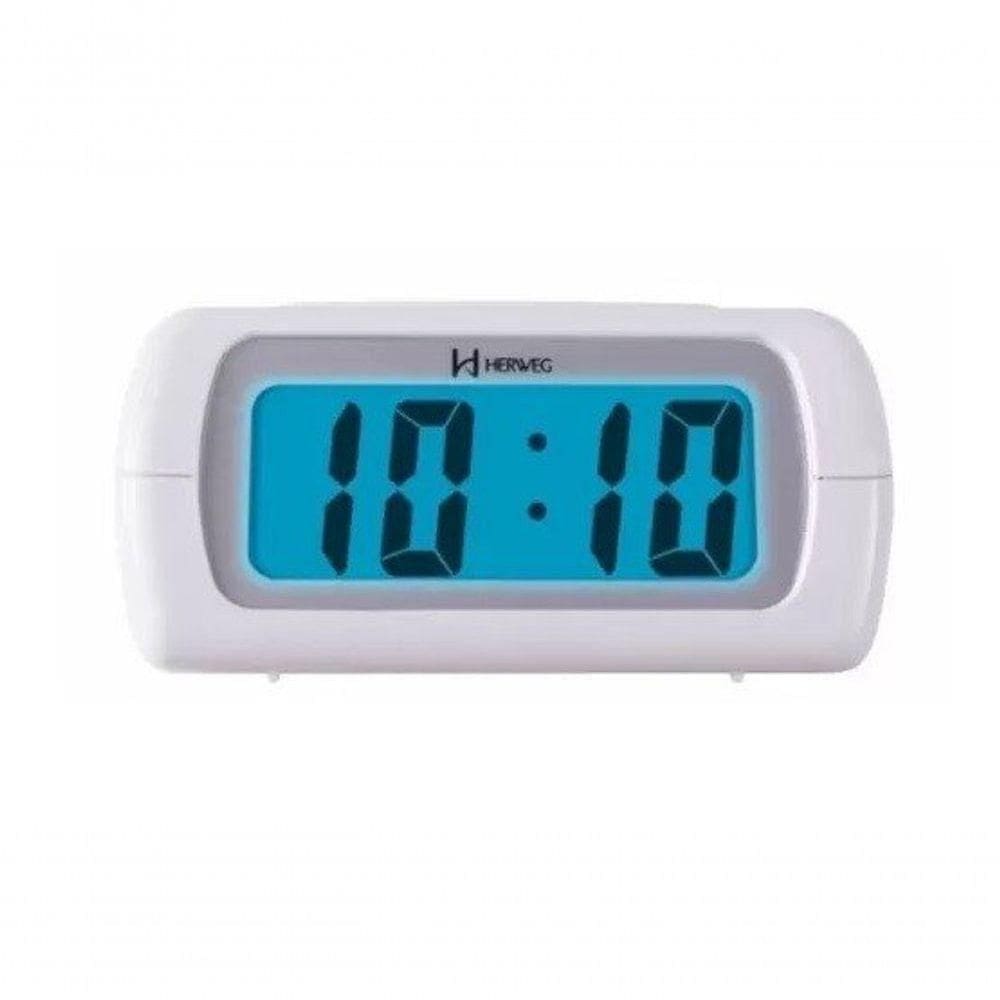 Despertador Digital Branco Herweg 2981 único