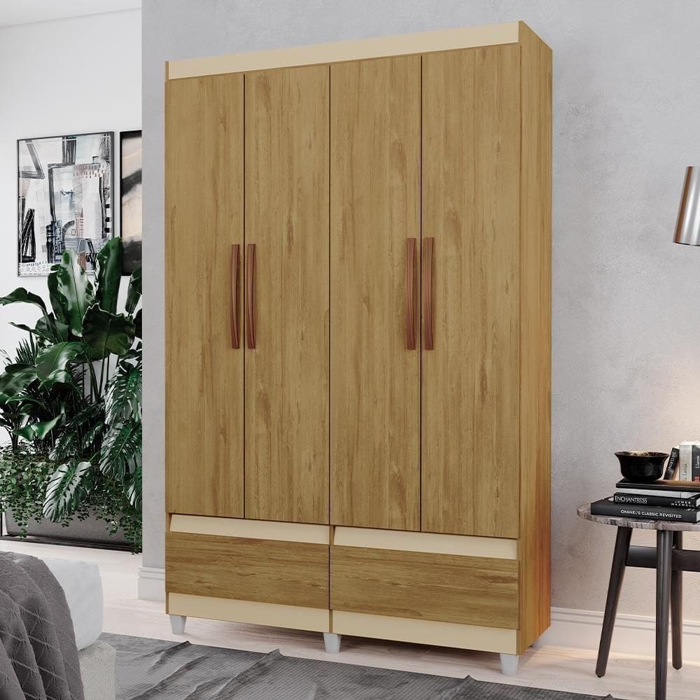 Roupeiro Com 2 Portas Kanazawa Mel Pérola
