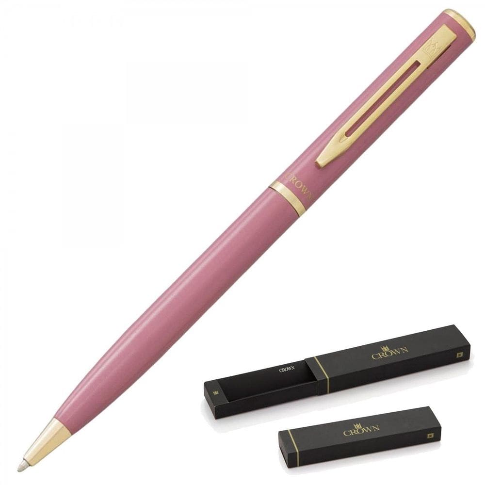 Caneta Esfrográfica Crown Ref: Di12601n Capricci Rosa