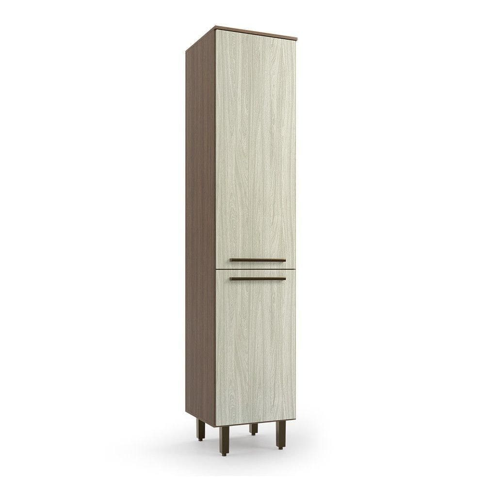 Paneleiro Evolution Plus Simples 2 Portas Tannat/legno Crema Batrol Tannat/legno Crema