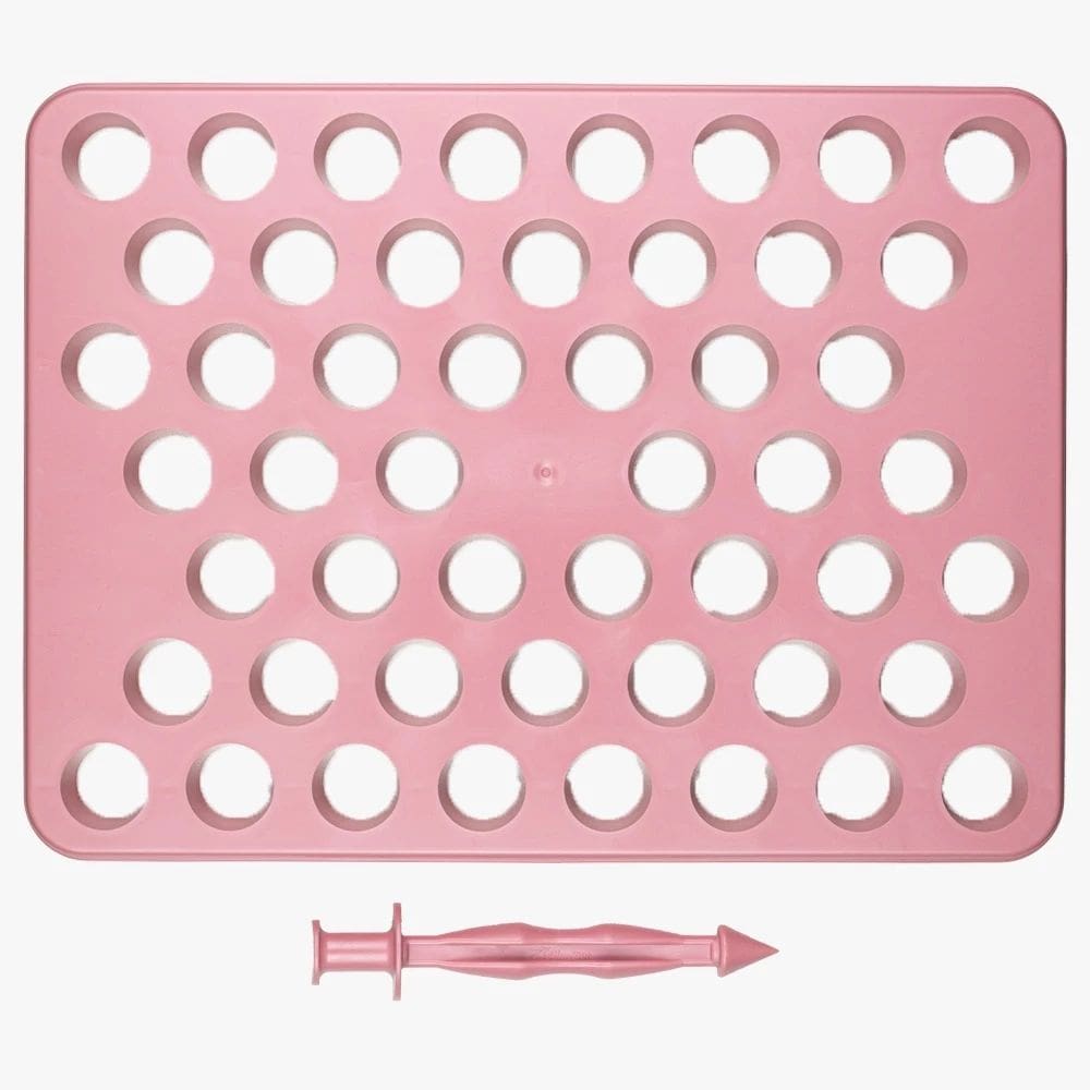 Placa porpocionadora para Brigadeiro e Doces BlueStar 18g Rosa com Empurrador