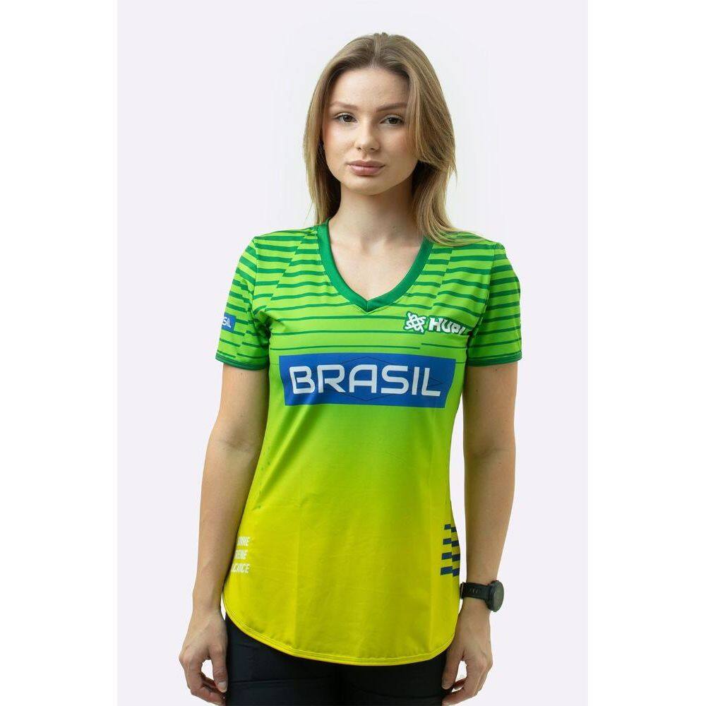 Camiseta Feminina HUPI Brasil Pace