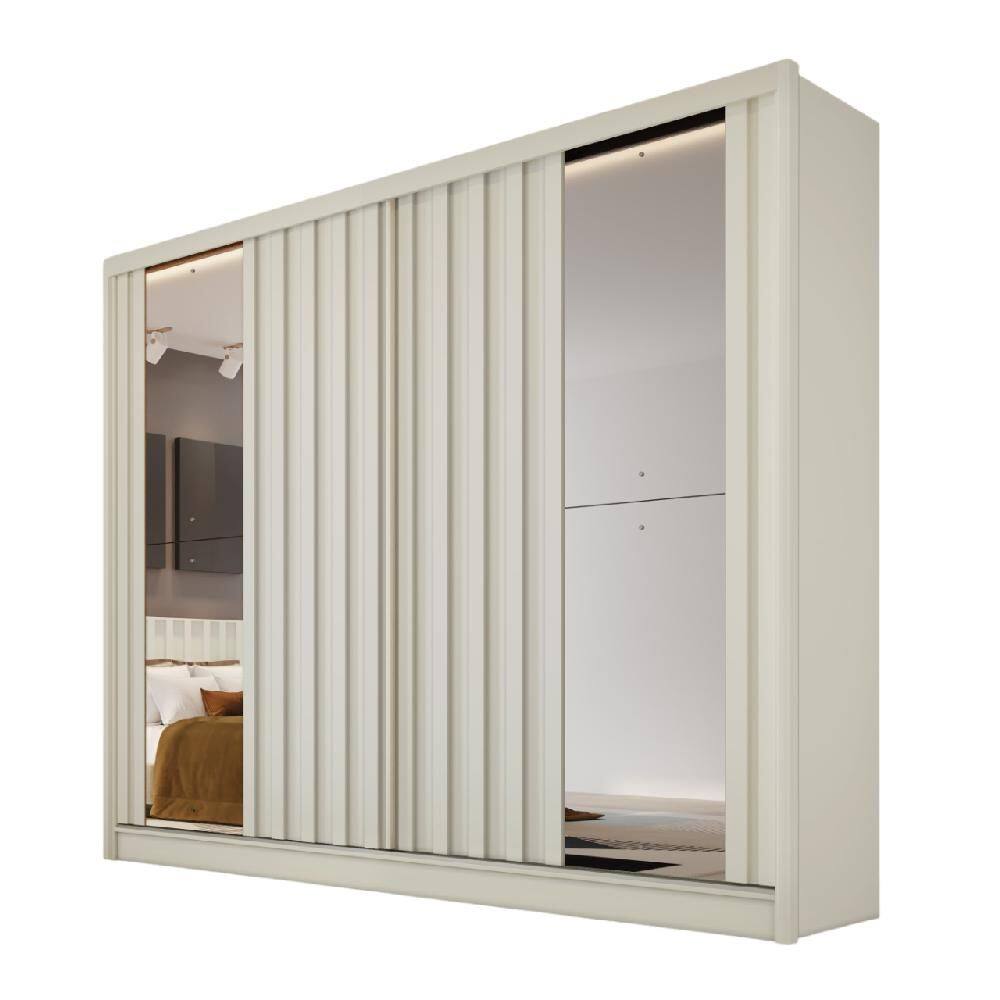 Guarda Roupa Galati 2 Porta Com 2 Espelhos MDF - MadeMarcs