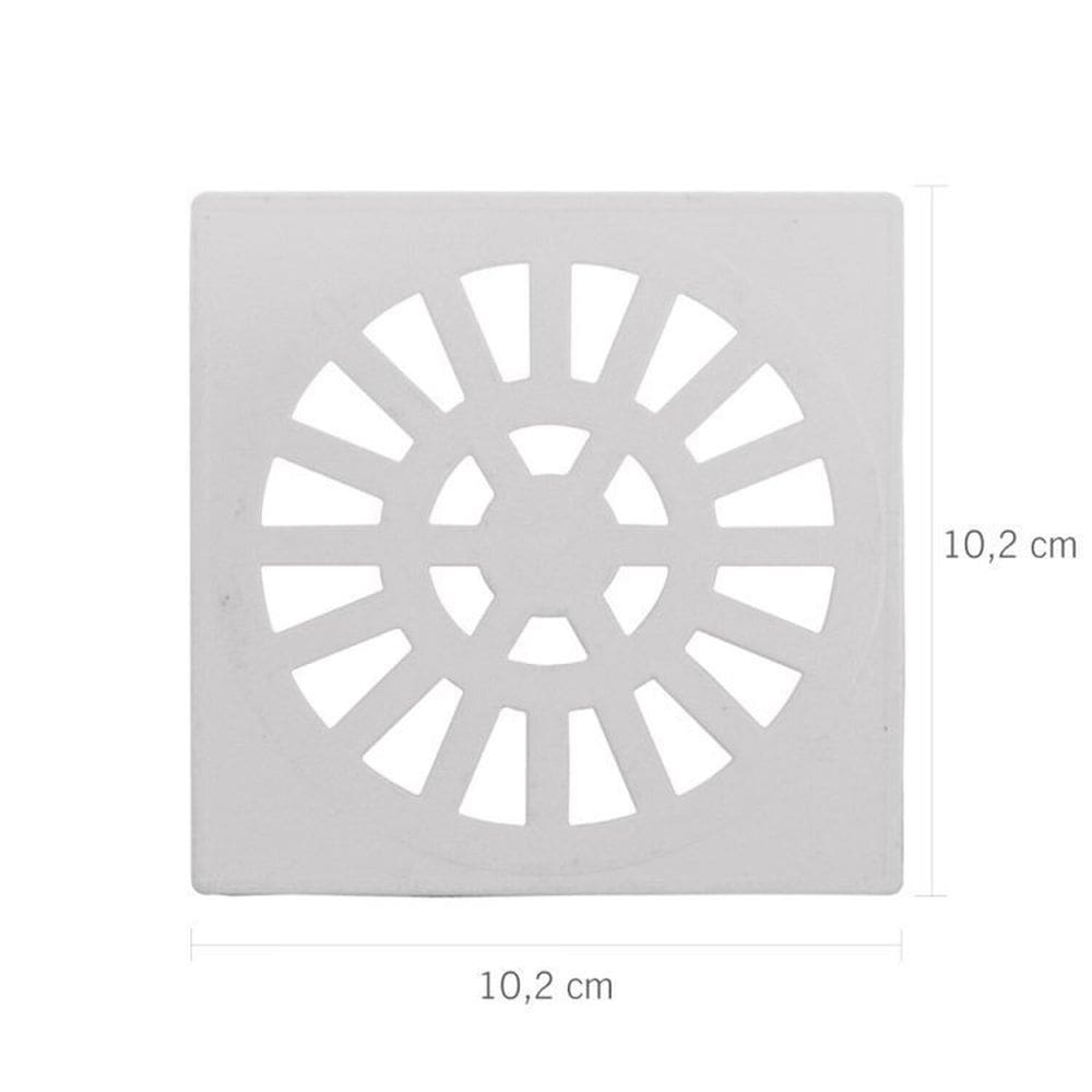 Kit 5 Grelha Quadrada 10,2 x 10,2cm em PVC Astra Branco
